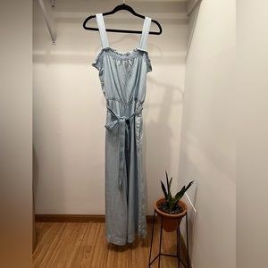 Ellison - tie waist ruffle jumpsuit